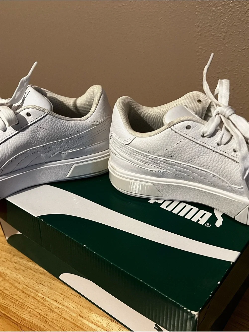 Puma White Women's Athletic Platform Sneakers